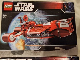 SUPER VINTAGE STAR WARS LEGO #7665 REPUBLIC CRUISER, w/INSTRUCTIONS 100% w/R2-R7