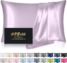 Silk Pillowcase for Hair and Skin, Mulberry Silk Pillow Cases Standard Size, ant