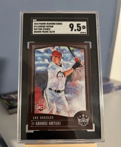 2018 Panini Diamond Kings Shohei Ohtani #76 brown frame 35/49 SGC 9.5