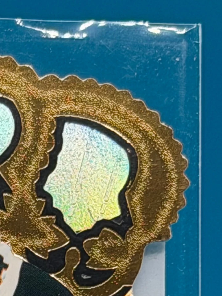 1997 Pacific JEFF BLAKE Gold Crown Die-Cut Card #6 Bengals - Image 4 of 4