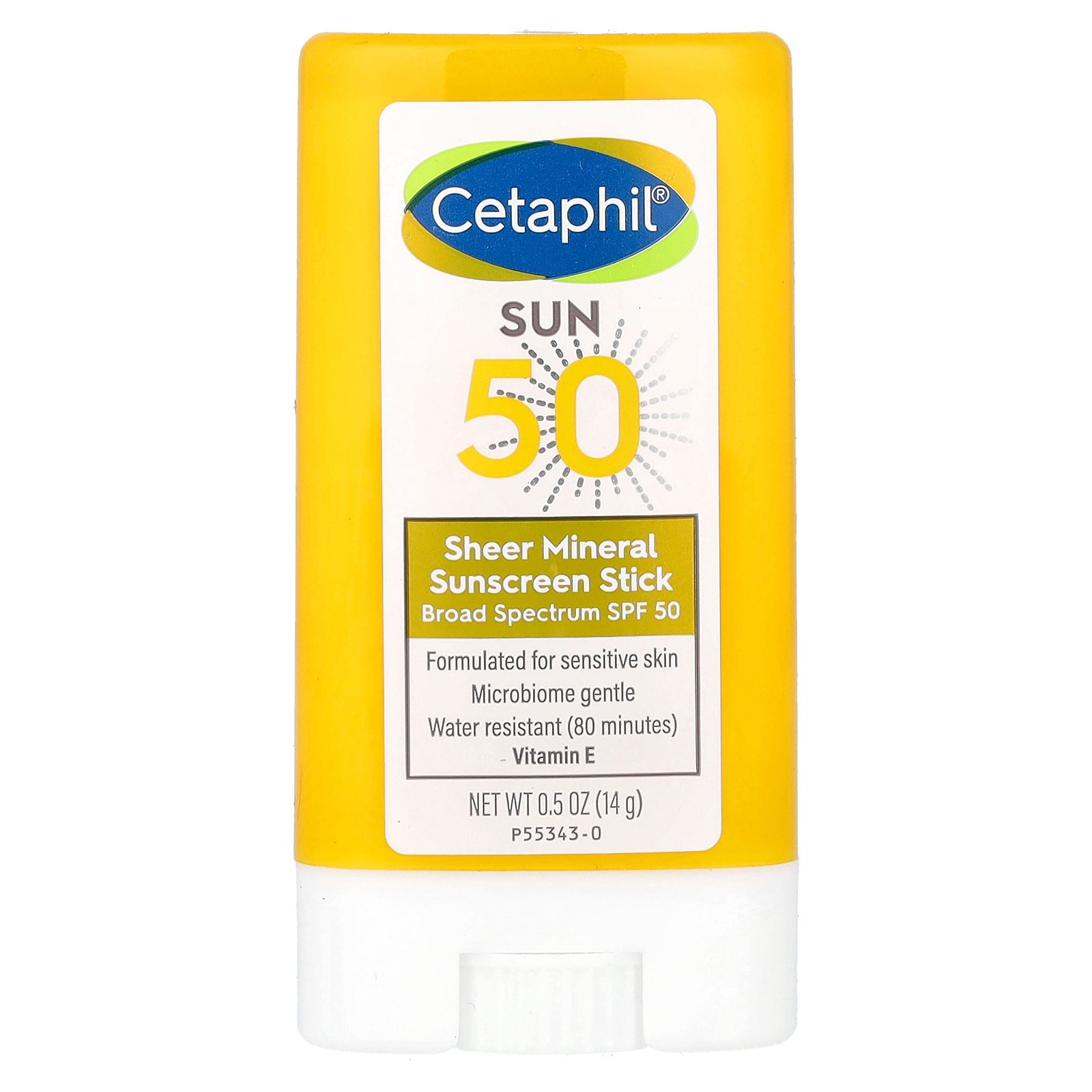 Прозрачный минеральный солнцезащитный крем-стик SPF 50 05 унции 14 г 2190₽