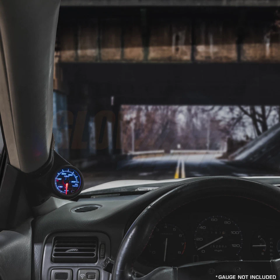 Cápsula de pilar GlowShift negra calibre único 52 mm para Volkswagen VW Jetta 1999-2005 Foto 2 de 3