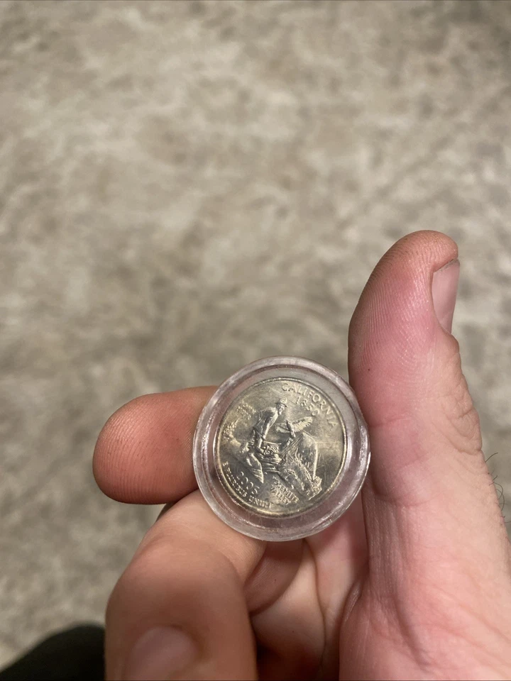 2005 Philadelphia Mint California Gold Plated Quarter Encapsulated Uncirculated - Image 3 of 4