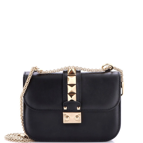 Valentino Garavani Glam Lock Shoulder Bag Leather Small
