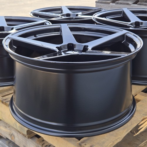 20" XS5 style wheels 20x8.5 +20 20x10 +35 5x114.3 Gloss Black 2005-2025 Mustang - Picture 9 of 17