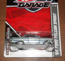 2011 Hot Wheels Garage - Ford - '64 Ford Falcon Sprint - Silver - Protector
