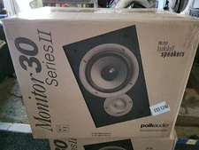 Polk Audio Monitor 30 Series II Bookshelf Speaker Pair Home Audio Speakers
