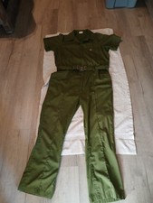 Vintage Walls Jumpsuit Short Sleeve Green Unisex Coveralls Size 40