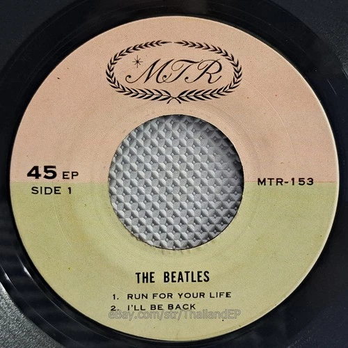 THE BEATLES /RUN FOR YOUR LIFE /SLOW DOWN / THAILAND EP 45 THAI