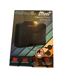 Aiwa Street Portable Cassette Player AM/FM Radio w Earbuds New AI7007