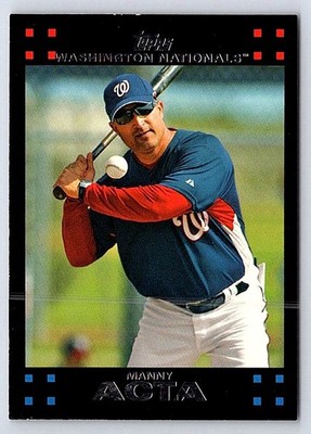 2007 Topps - Manny Acta #607 Washington Nationals