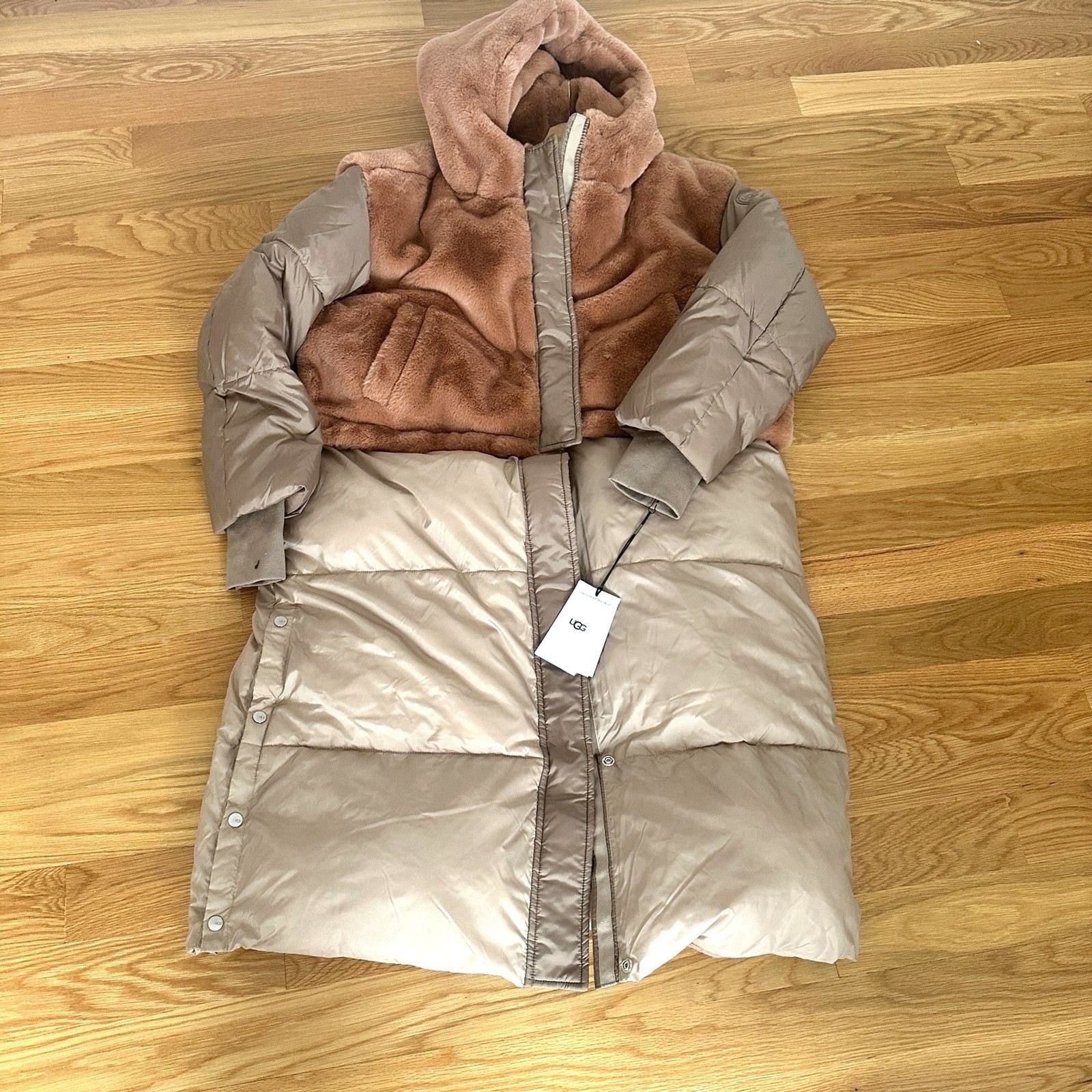 Ugg Keeley Long Puffer Coat Women’s XL 2-in-1 convertible $428 New