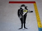 VINTAGE BARDAHL MOTOR OIL ADDITIVE BURGLAR THIEF 12" METAL GASOLINE SIGN! RACING