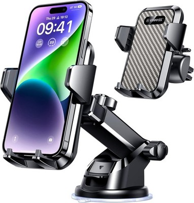 Vanmass Mobile Phone Holder, Car Suction Pad, dark grey