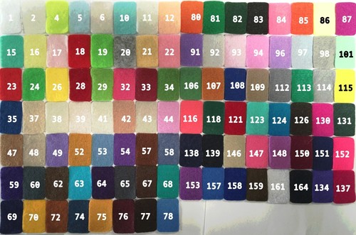  Felt Craft Fabric A Variety of OVER 100 COLOURS sold per metre 44" - 112cm Wide - 第 1/108 張圖片