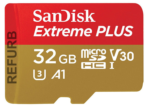 Tarjeta microSD UHS-I SANDISK 32GB Extreme para juegos móviles - C10, U3, V30, 4K, A1
