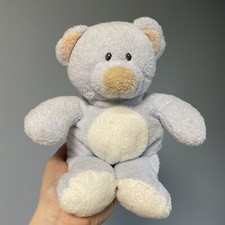 Ty Pluffies 2006 Tylux Baby Blue Teddy Bear Stuffed Animal Plush Toy Lovey