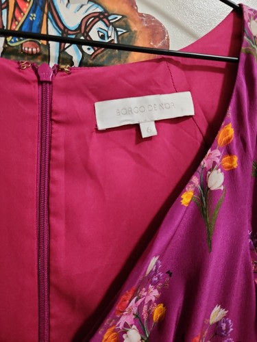 BORGO DE NOR Ophelia Bouquet Floral Maxi Dress, Size 6 BNWOT RRP $1700+ - Picture 8 of 13