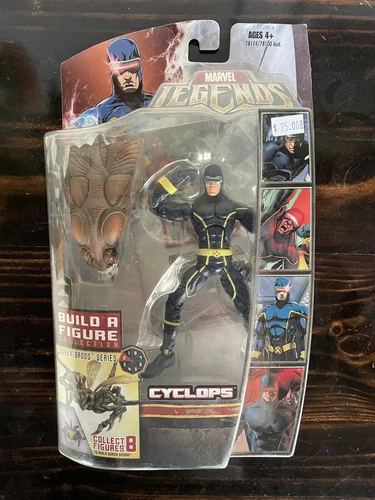 Figura de acción Marvel Legends Cyclops colección BAF serie Queen Brood 2007 6"