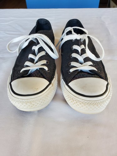 Converse Low Top Sneaker Damen 5 Chuck Taylor All Star Metallic Muster Schwarz. - Bild 4 von 11