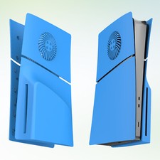 New Design Replacement Panel with Ventilation Openings for PS5 Slim Console Blue
