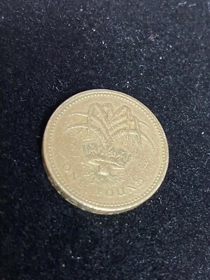 RARE 1985 UPSIDE DOWN EDGE MINT ERROR ONE POUND COIN 
