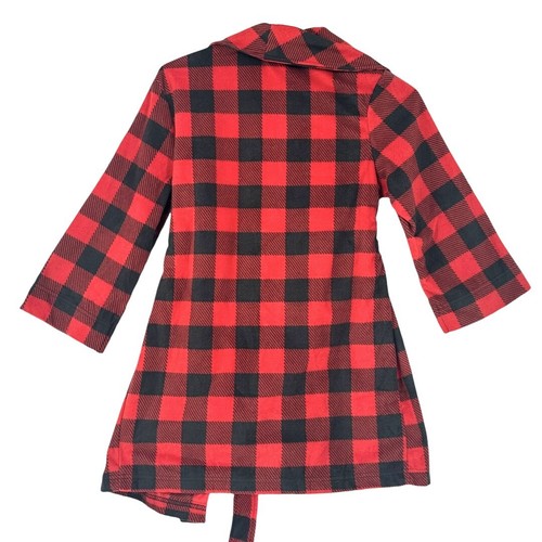 Wondershop @ Target Family Match Kids Unisex Fleece Robe Red/Black Size 6 - Picture 10 of 11