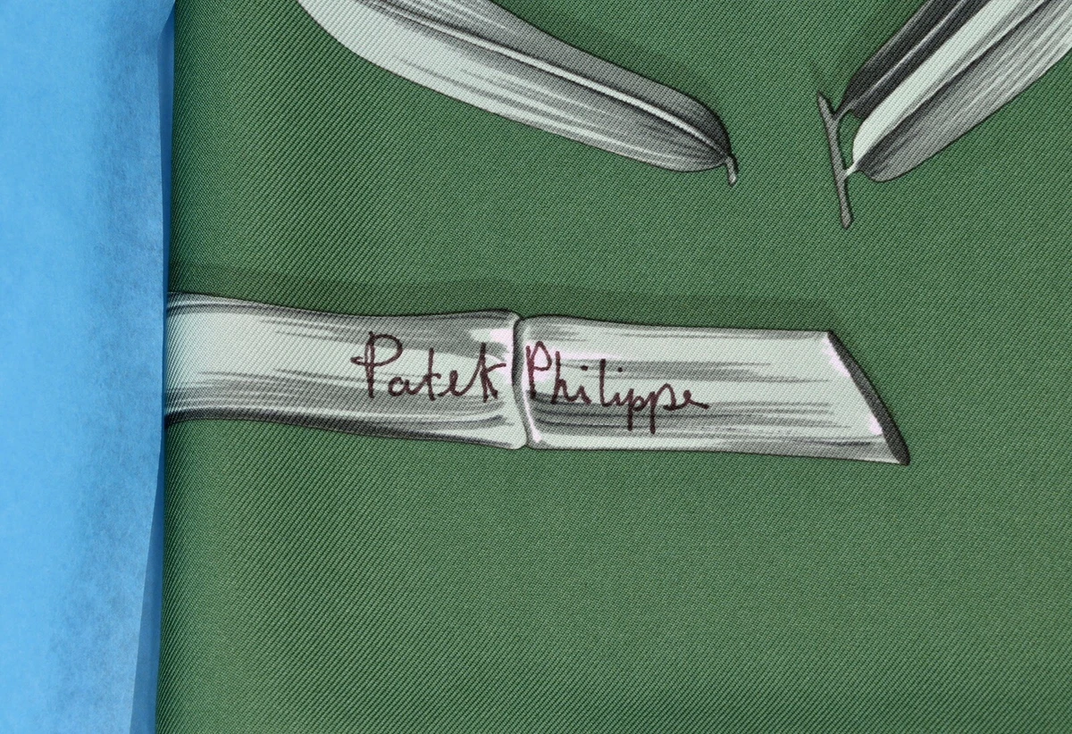 PATEK PHILIPPE SILK SCARF FOULARD PAÑUELO SEDA SCIARPA ORIGINAL BOX NEW 86x86cm