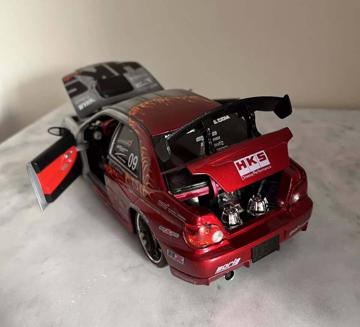 ミニカー Jada TOYS IMPREZA WRX STi 1/18 Mini car】 JADA TOYS Subaru IMPREZA WRX STI 1/18 scale car
