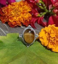 Tiger Eye Ring,Sterling Silver,Promise Ring,Dainty Ring,Anniversary Gift Jewelry