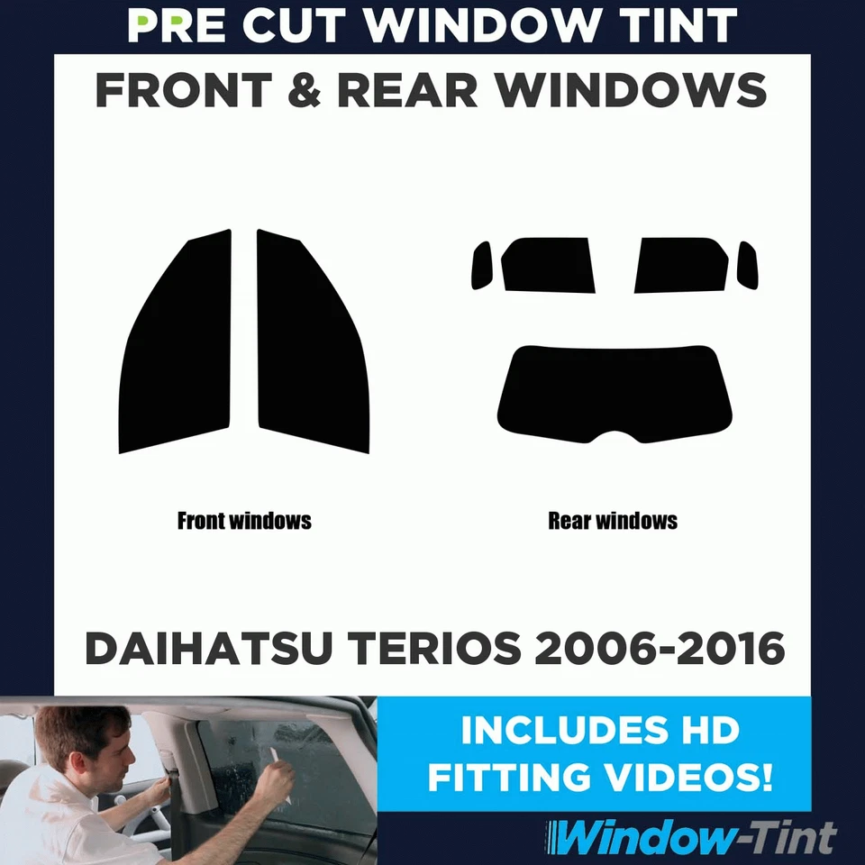 Kit completo de tinte de ventana precortado para Daihatsu Terios 2006-16 película delantera y trasera Foto 2 de 4