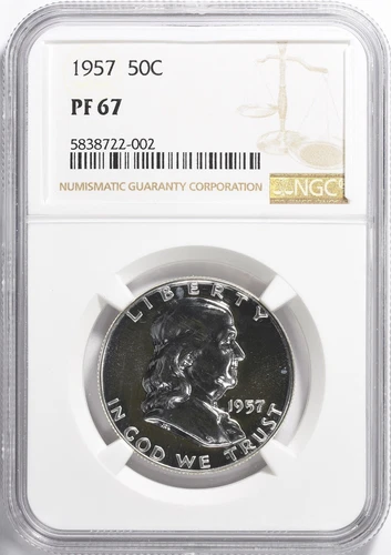 1957 Franklin Half Dollar 50c NGC PF 67