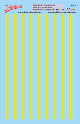 Bandes Décalcomanies Interdecal 1,0mm Couleurs Différentes 119x79mm - Neuf, Pour Customisation