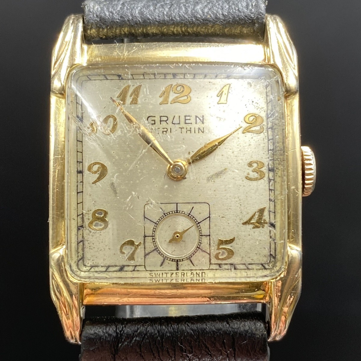 Vintage Gruen Veri-Thin 10K Gold Filled 15 Jewels 426 Switzerland