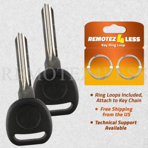 2 For B111-Pt New Uncut Transponder 46 Chip Car Key Ignition Circle +