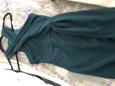 Asos Bottle Green Long Dress With Slit Size Small | eBay UK Asos Bottle Green Long Dress With Slit Size Small | eBay UK