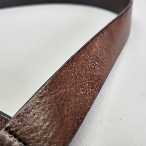 Fossil Leather Belt XL 36 Pebbled Brown Distressed BT2191200 - Picture 9 of 13