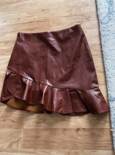 SHEIN faux leather skirt size m