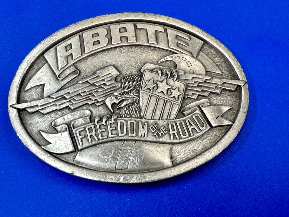 Abate Of Indiana Freedom Of The Road Bikers Motocicleta De Colección 1985 Hebilla de Cinturón Foto 2 de 4