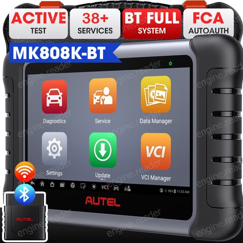 Autel MaxiCOM MK808K-BT OBD2 Bidirectional Car Diagnostic Scanner as ...