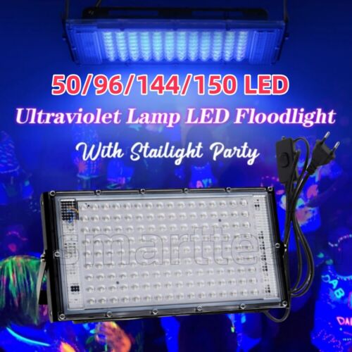 UV Schwarzlicht 150 LED Strahler Bühnenlampe BüHnenbeleuchtung Partylicht Dekor  - Bild 1 von 19