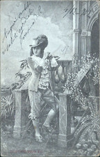 cq163 postcard famous people costume Louis XV 1902