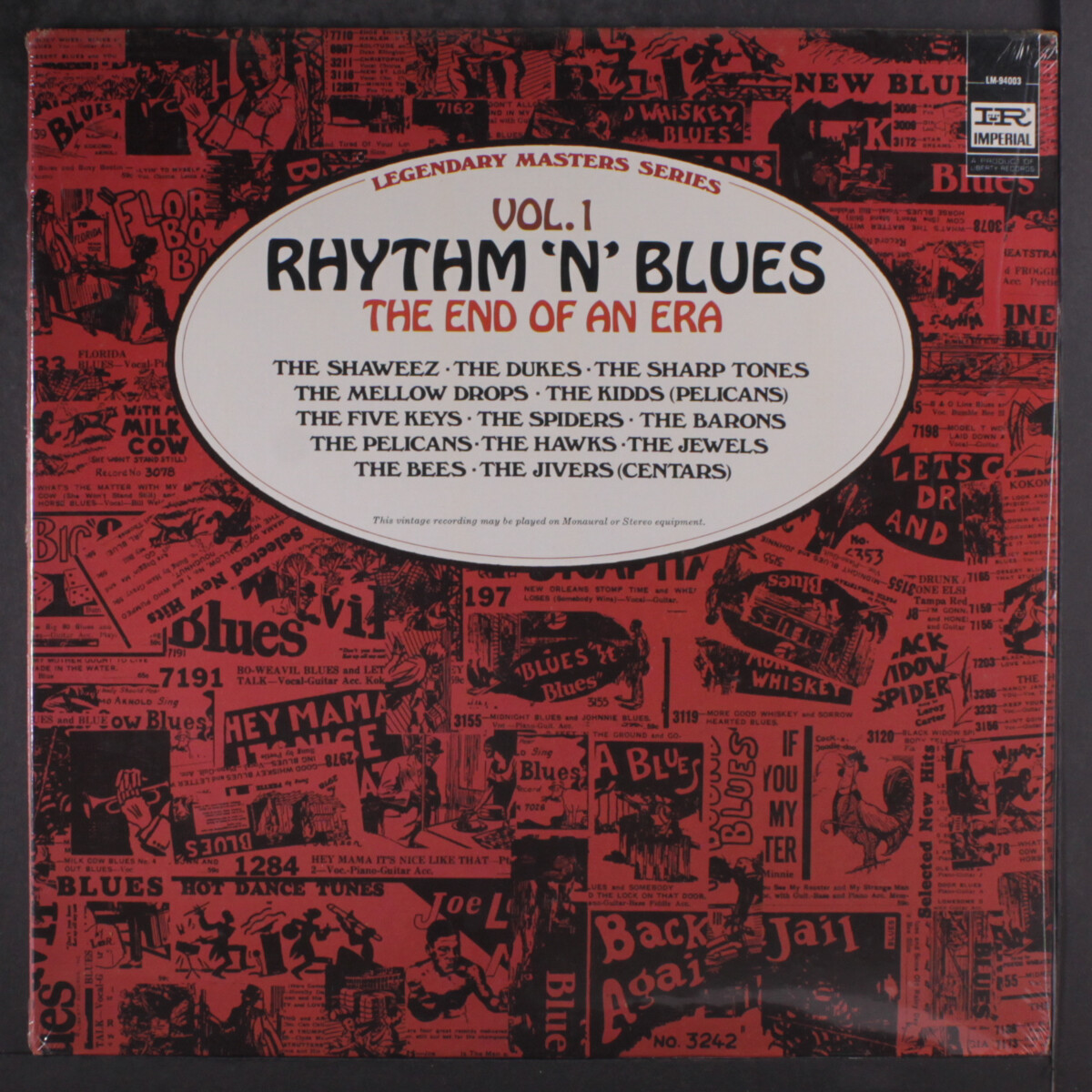 VARIOUS: rhythm 'n' blues; the end of an era Imperial 12" LP 33 RPM Sealed