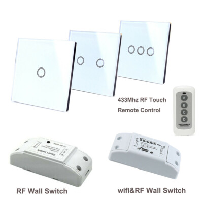 230V Funkschalter System WIFI&RF 433Mhz Wireless Modul Licht Taster Schalter