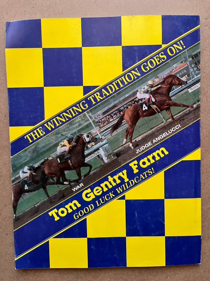 '87 Vintage Original University of Kentucky Football Game Program