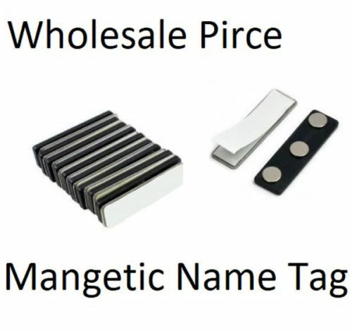 Respaldo magnético de insignia de nombre - Etiqueta de nombre más rápido con juegos de soporte de imán adhesivo Foto 2 de 4