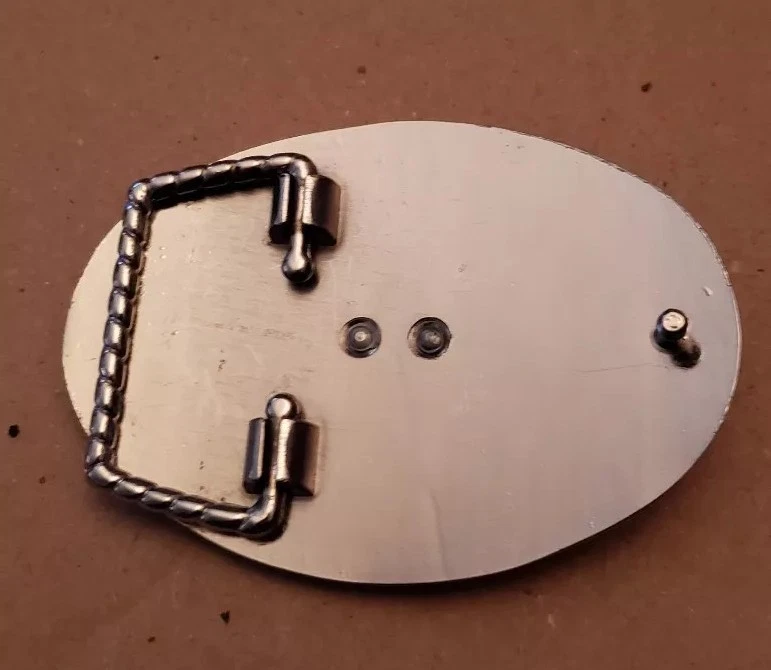 SILVER PLATED EAGLES BELT BUCKLE Foto 3 de 3