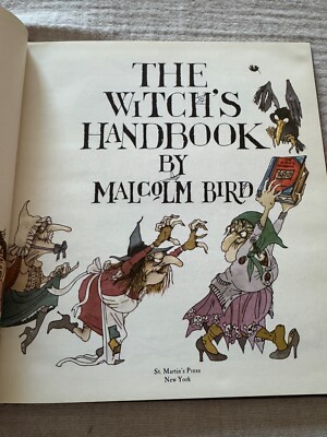 【新品未使用・英語】 A HANDBOOK ON WITCHES Tindall Vintage The Witch's Handbook By Malcolm Bird 1st US Edition