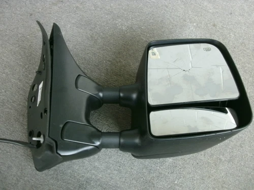 07-12 Nissan Titan Right Heat Power Tow Mirror w Broken Glass OEM 96301-ZR00E