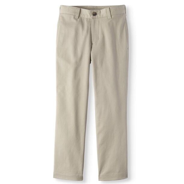 【WONDER WONDER】Hype Color Semi Straight Cotton Pants Wonder Nation Pants Boys Size 7 School Uniform Super Soft